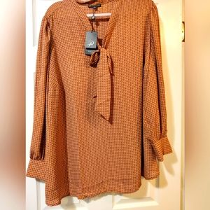 Adrianna Papell long sleeve shirt 3xl